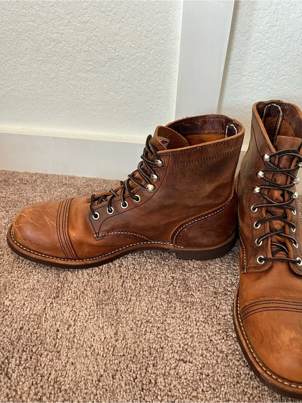Red Wing Men's 10 Leather Combat Boots